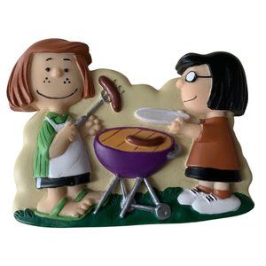 Vintage Lucy and Friend Grilling Hotdogs Outside Magnet United Feature Syndicate